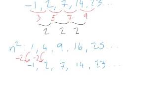 Nth term quadratic sequences [upl. by Yelsnia722]