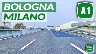 A1  BOLOGNA  MILANO  Autostrada del Sole [upl. by Sirrot]