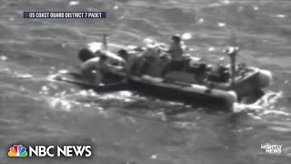 US Coast Guard rescues 25yearold stranded at sea for almost 2 days [upl. by Enilegna431]