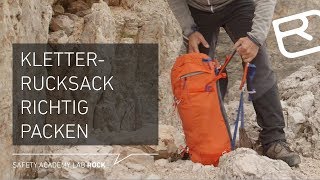 Tipps amp Tricks Kletterrucksack richtig packen  Tutorial 843  LAB ROCK [upl. by Attelocin399]