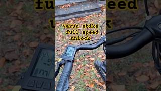 Jak odblokować rower elektryczny Varun Sleepers C262 full speed unlock Varun C262 ebike [upl. by Aros]