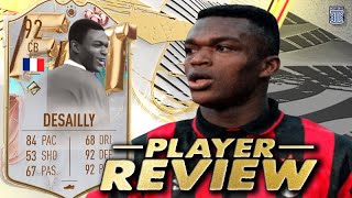 92 FUT BIRTHDAY DESAILLY PLAYER REVIEW TOTS SEASON SWAPS OBJ  FIFA 23 Ultimate Team [upl. by Inek489]