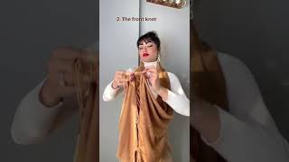 Shawl hacks you just try ytshorts viralhacks scarfhacks [upl. by Burget725]