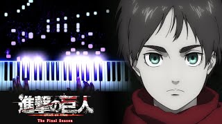 Attack on Titan Season 4 Final Season Part 2 ED  quotAkuma no Koquot Piano [upl. by Ahsier645]