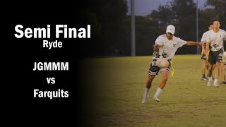 Semi Finals  JGMMM vs Farquits  Ryde Tuesday Oztag MIXED  Div 1 [upl. by Nehttam]