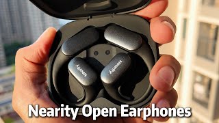 Nearity Open Bluetooth Earphones MemPod Fit 2 weigh 99 grams and up to 35 hours playback in 99 [upl. by Dnomse]