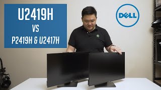 Dell Ultrasharp 24quot U2419H VS P2419H and U2417H  Comparison Video [upl. by Merrie]