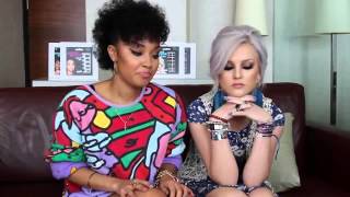 Little Mix Exclusive Interview with nails movie and wax works how ya doing [upl. by Adyam613]