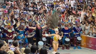 Carnaval del País 🇦🇷 Show de Pasista y Batucada Los Pibes Comparsa Papelitos 2024 [upl. by Kassab]