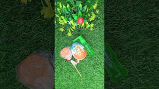 lolipop with kinder joy with spray bottletrendingshortsshortvideoviral [upl. by Lrigybab]