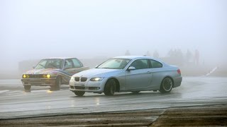 E92 335i vs E30 335i Drift Pôle Mécanique des Ardennes [upl. by Greenebaum]