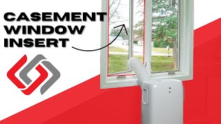 How To Install Portable Air Conditioner in Casement Window Crank out Push out Window [upl. by Lledyr452]