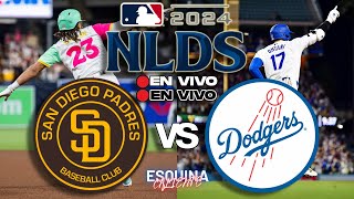 🔴 EN VIVO SAN DIEGO PADRES vs LOS ANGELES DODGERS  NATIONAL LEAGUE DIVISION SERIES 2024  MLB LIVE [upl. by Annhej]