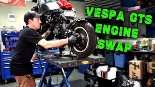 Vespa GTS Complete Engine Swap [upl. by Ennaj]