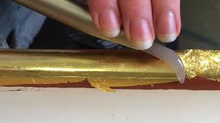 Gilding Gold Leaf polishing [upl. by Aihsekram887]