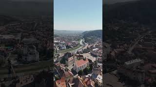 Sighişoara  perla Transilvaniei romania transilvania sighisoara drone dji [upl. by Atilem]