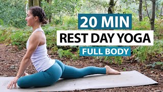 20 Min Rest Day Yoga Flow  Active Recovery Yoga for All Levels [upl. by Tompkins340]