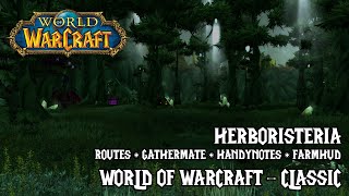 World of WarCraft Classic  Addon Routes GatherMate2 HandyNotes Farmhud  Farm de plantas [upl. by Wycoff]