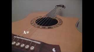 Tuning Video Standard Guitar Tuning with Capo on 1st fret F A D G C F [upl. by Sammie]