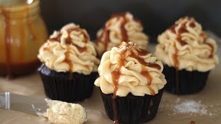 Salted Caramel Cupcakes Recipe [upl. by Nylqcaj]