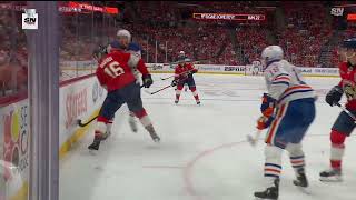 Draisaitl illegal check to the head of Barkov  Tough Call Recommendation [upl. by Nnairam]