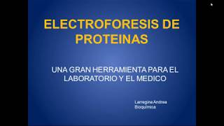 Jornada de Proteínas Electroforesis Capilar [upl. by Einahteb180]