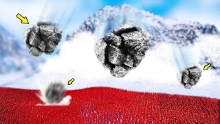 HUGE AVALANCHE vs 10000 SOLDIERS  UEBS  Ultimate Epic Battle Simulator [upl. by Tirza301]