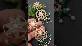 Polki replica jhumke shortfeed trending fashion jhumkas viralreels viralshort viralvideo yt [upl. by Ayahc220]