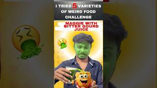 I tried 5 varieties of weird food challenge mistermanava weirdfoodchallenge viralvideo [upl. by Kimmy606]