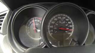 Nissan TIIDA Acceleration 0200 Kmh [upl. by Retsevlis]