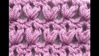 How to Crochet the V Puff Stitch Pattern 38│by ThePatternFamily [upl. by Eadas]