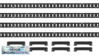 VEVOR E Track Tie Down Rail Kit 2 Steel Rails 4 Pack Review [upl. by Hilar937]