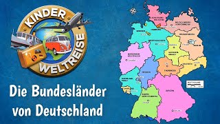 Die Bundesländer von Deutschland  einfach erklärt als Übersicht zum Üben und Lernen Erdkunde [upl. by Araek]