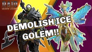 TRY THIS ICE GOLEM HARD MODE TEAM Artak amp Oella Raid Shadow Legends [upl. by Aleik33]