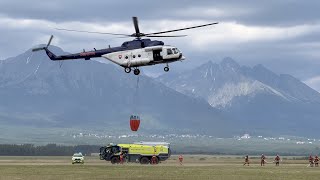 Helicopter emergency services airshow at PopradTatry airport AeroMoto Víkend [upl. by Maillliw]