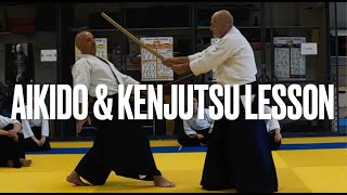 AIKIDO amp KENJUTSU AIKIKEN LESSON [upl. by Lirba940]