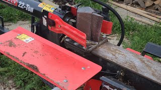 Using my Gravely 22 ton log splitter [upl. by Ahsito]