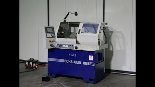 3583  Schaublin 225 CNC lathe  Drehmaschine  MACH4METAL  Drehmaschine [upl. by Yanehc]