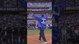 THE WEST COAST WARLORD… ICE CUBE baseball mlb viralvideo hiphopartist dodgers westcoast fyp [upl. by Solohcin]