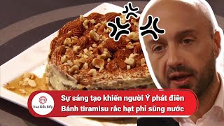 Sự sáng tạo khiến người Ý phát điên  Bánh tiramisu rắc hạt phỉ sũng nước  Vua Đầu Bếp Mỹ [upl. by Nenney]