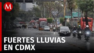 Emiten alerta amarilla por lluvias fuertes en ocho alcaldías de la Ciudad de México [upl. by Huckaby]