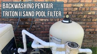 Backwashing My Pool Filter WORKS FOR ALL SAND FILTERS [upl. by Cuttie]