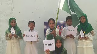 shad rahy yeh Pakistan 14th august tablo by school students [upl. by Ntisuj]