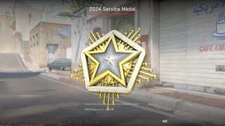 Getting 2024 Service Medal  CS2 csgo New Year [upl. by Nnaeirrac593]