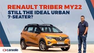 Renault Triber 2022 Review  New Colour New Features and Price Explained  CarWale [upl. by Keith]