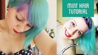 How to get Mint hair at home  Directions hair dye [upl. by Notyarb668]