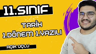 11Sınıf Tarih 1Dönem 1Yazılı  Açık Uçlu Sorular [upl. by Ettenotna]