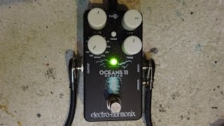 EHX Oceans 11 Shimmer Reverb  Valhalla UberMod  ambient guitar demo [upl. by Neeloj624]