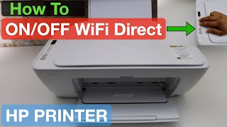 How To Turn On WiFi Direct on HP Printers [upl. by Neddie]