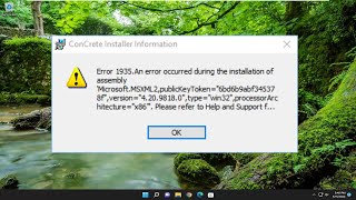 Error 1935 An Error Occurred During The Installation Of Assembly Component FIX Tutorial [upl. by Remled]